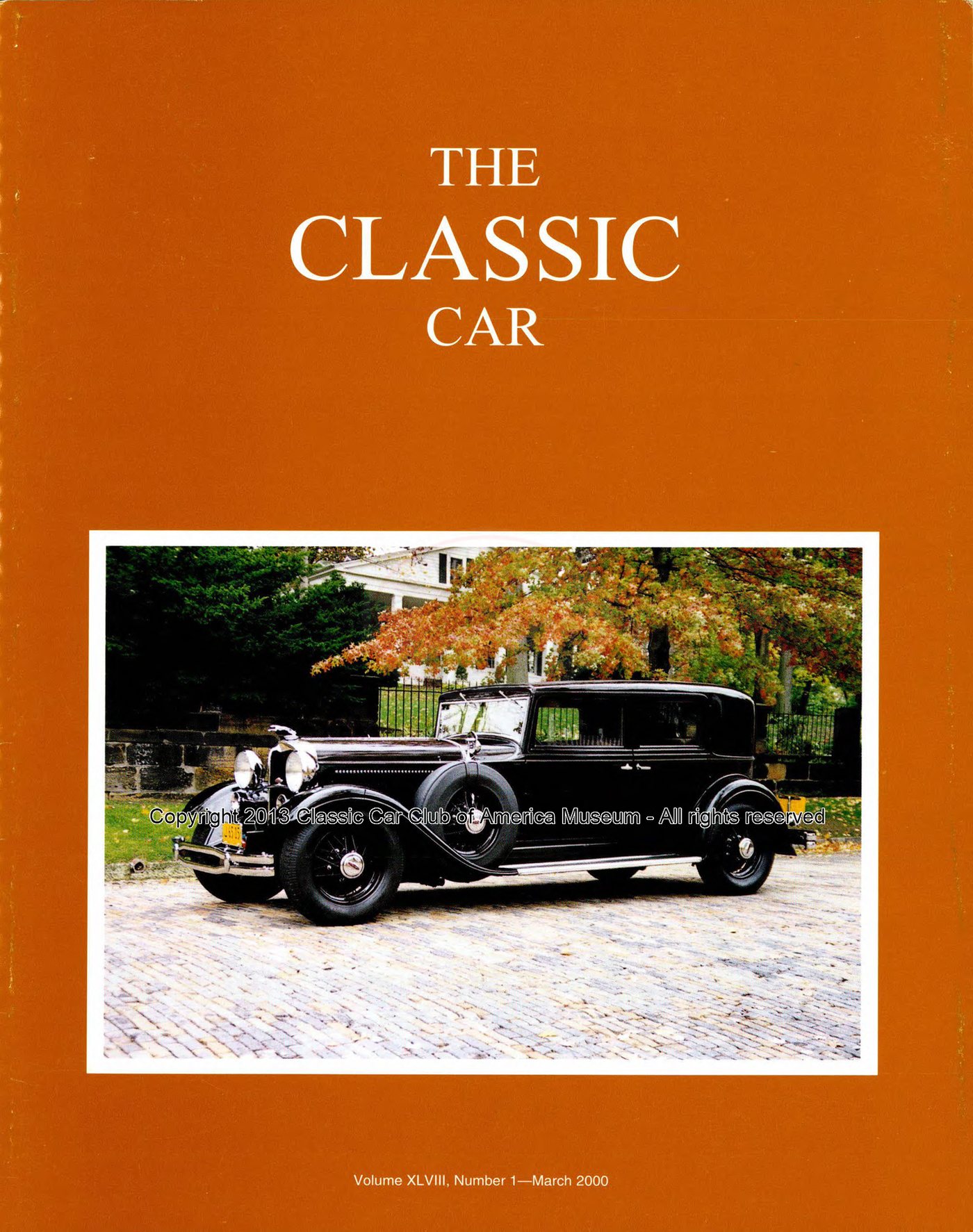 The Classic Car — Spring 2000 cover